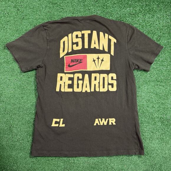 Nike NOCTA Distant Regards T-Shirt M Olive Green CL AWR Drake Streetwear - Picture 3 of 6